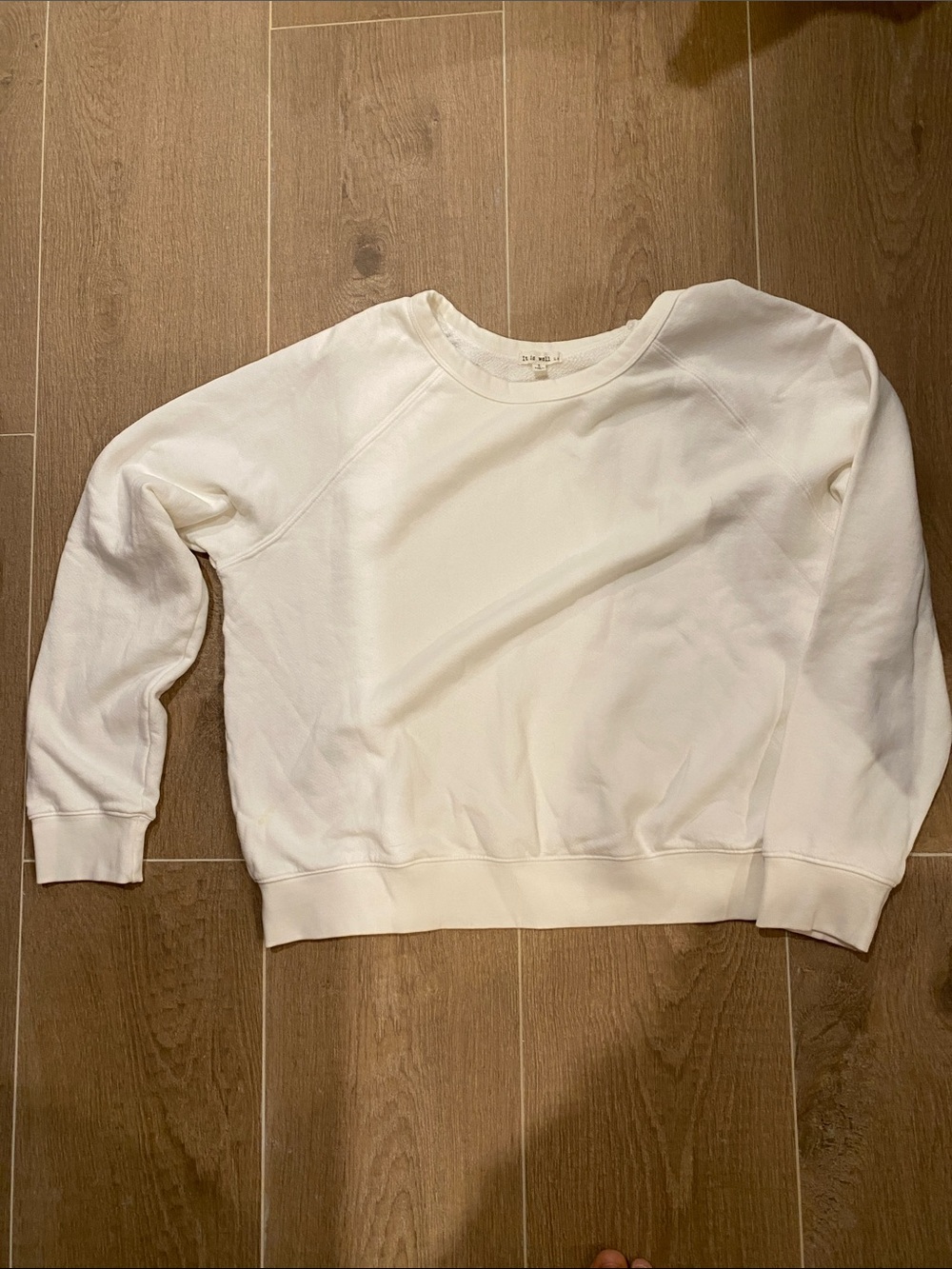 Classic Crewneck Sweatshirt in Cream